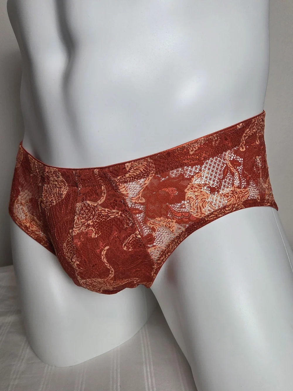 Cosabella Rust Floral-Print Men's Briefs
